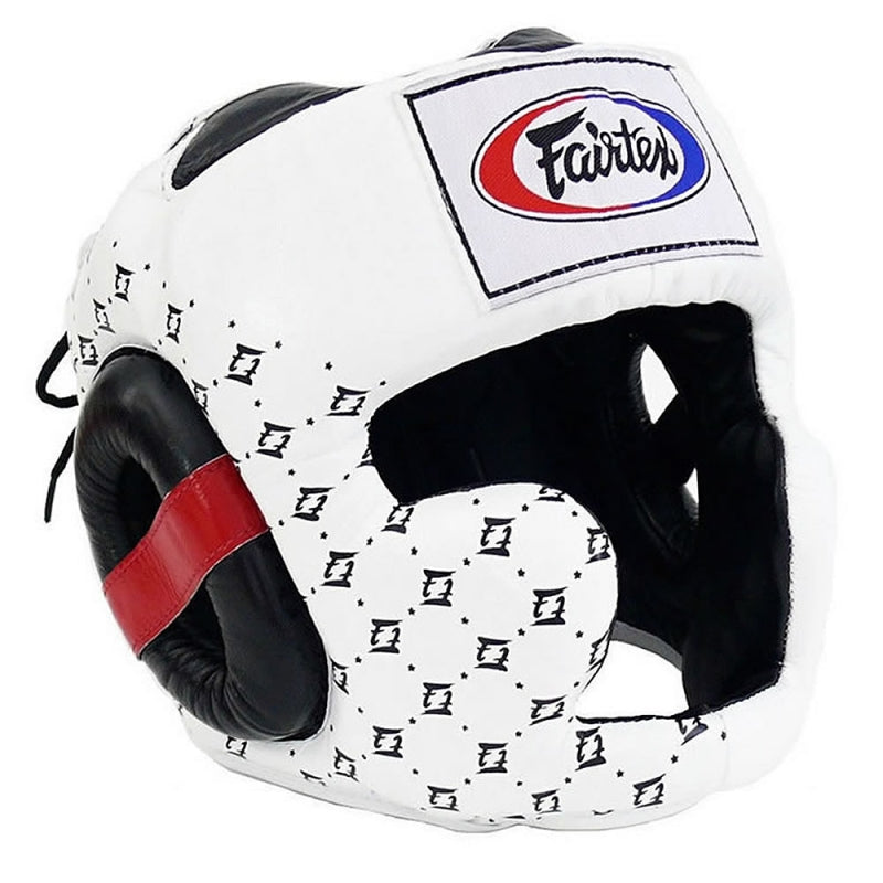 Casque integral FAIRTEX / HG10 cuir top / blanc