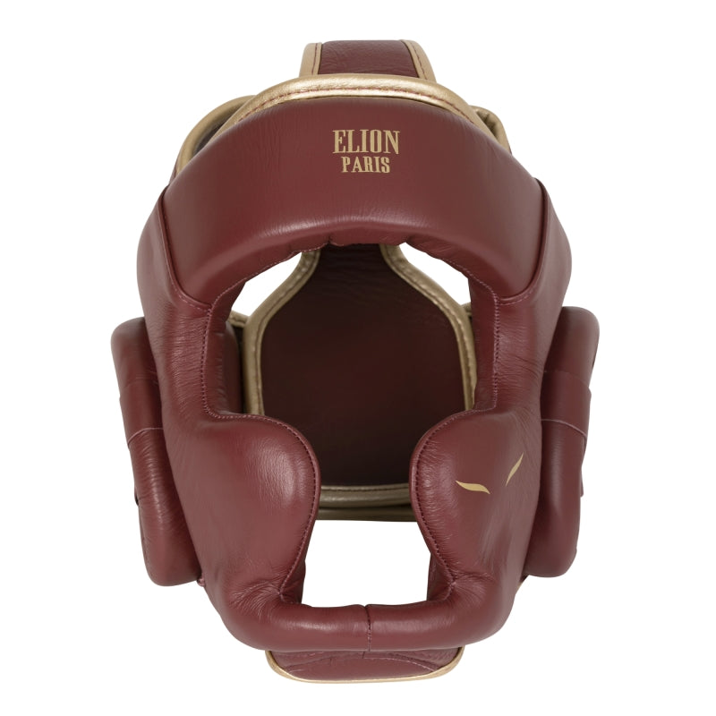 Casque integral ELION Paris / cuir top / bordeaux