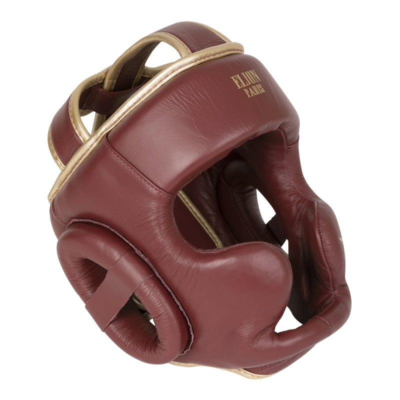 Casque integral ELION Paris / cuir top / bordeaux