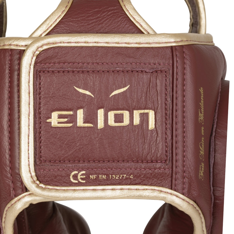 Casque integral ELION Paris / cuir top / bordeaux