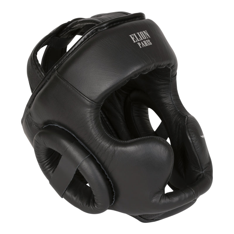 Casque integral ELION Paris / cuir top / noir