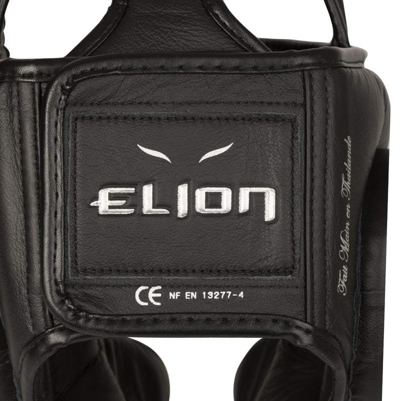 Casque integral ELION Paris / cuir top / noir