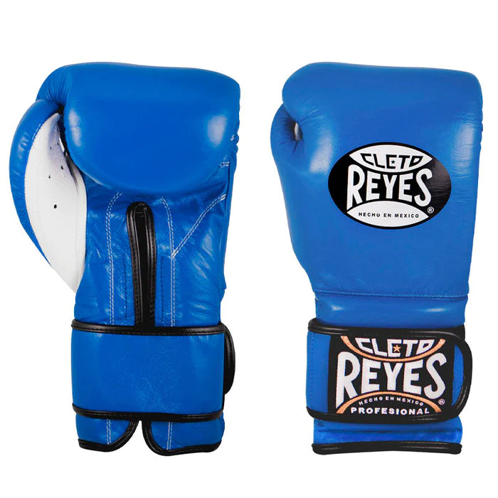 Gants d'entrainement CLETO REYES "REDESIGN" 100% cuir / bleu