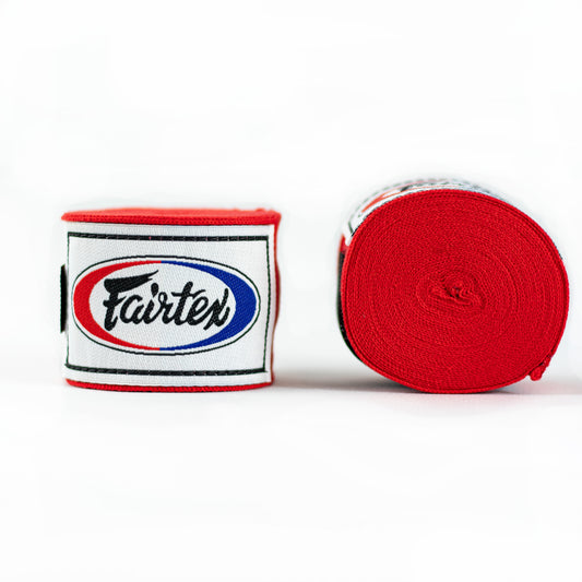 Bandage FAIRTEX coton / lycra 4,50m / rouge